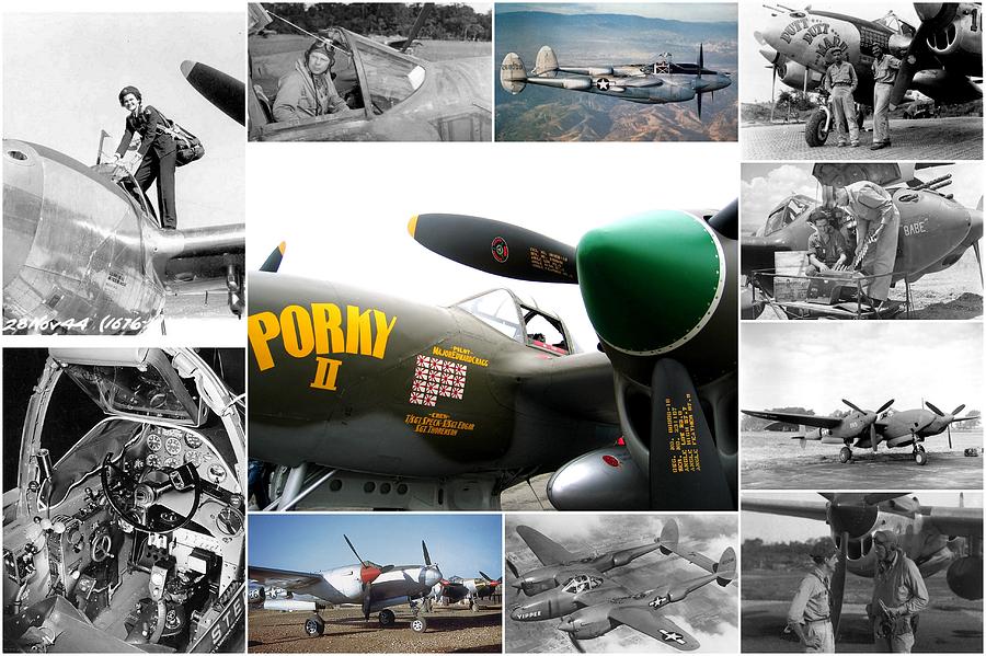 Homage to the P-38 Collage Photograph by Don Struke
