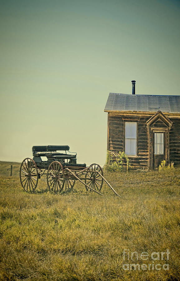 Home and Buggy on the Prairie Photograph by Jill Battaglia