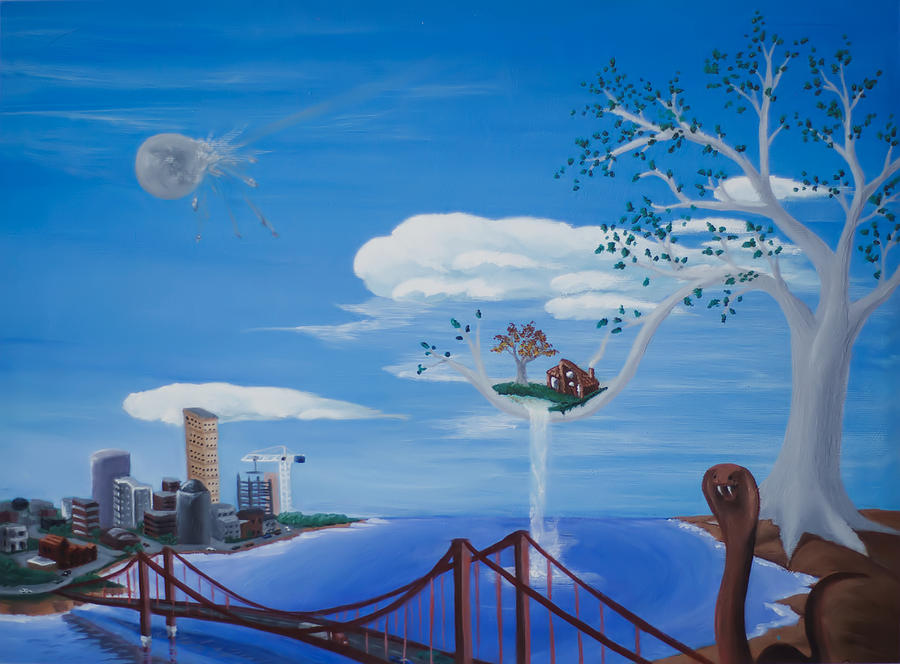 Surreal Painting - Home Away From Home by Brian Nunes Surreal Painting - Home Away From Home by Brian Nunes