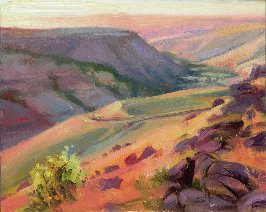 Mountain Painting - Home Country by Steve Henderson