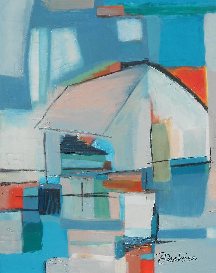 Abstract House Painting - Home by Danielle Nelisse