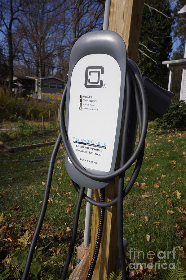 Home Electric Car Charge Station Photograph by Blair Seitz