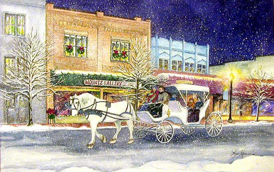 Home for the Holidays Painting by Lois Mountz