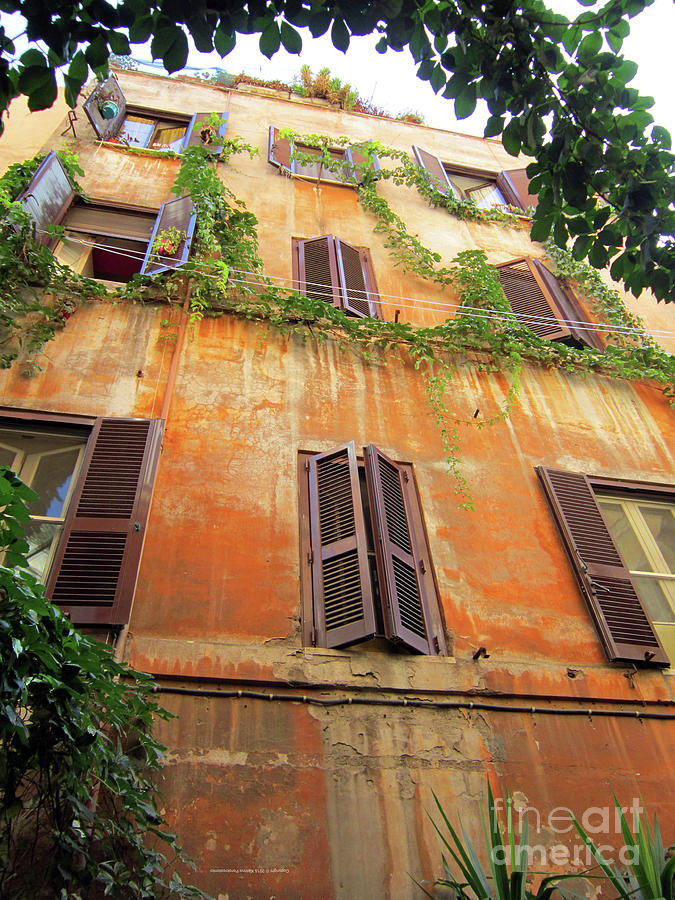 Building Photograph - Home In Trastevere by Katrina Perekrestenko Building Photograph - Home In Trastevere by Katrina Perekrestenko