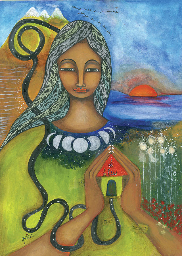 Heart Mixed Media - Home is where your heart is by Prerna Poojara Heart Mixed Media - Home is where your heart is by Prerna Poojara
