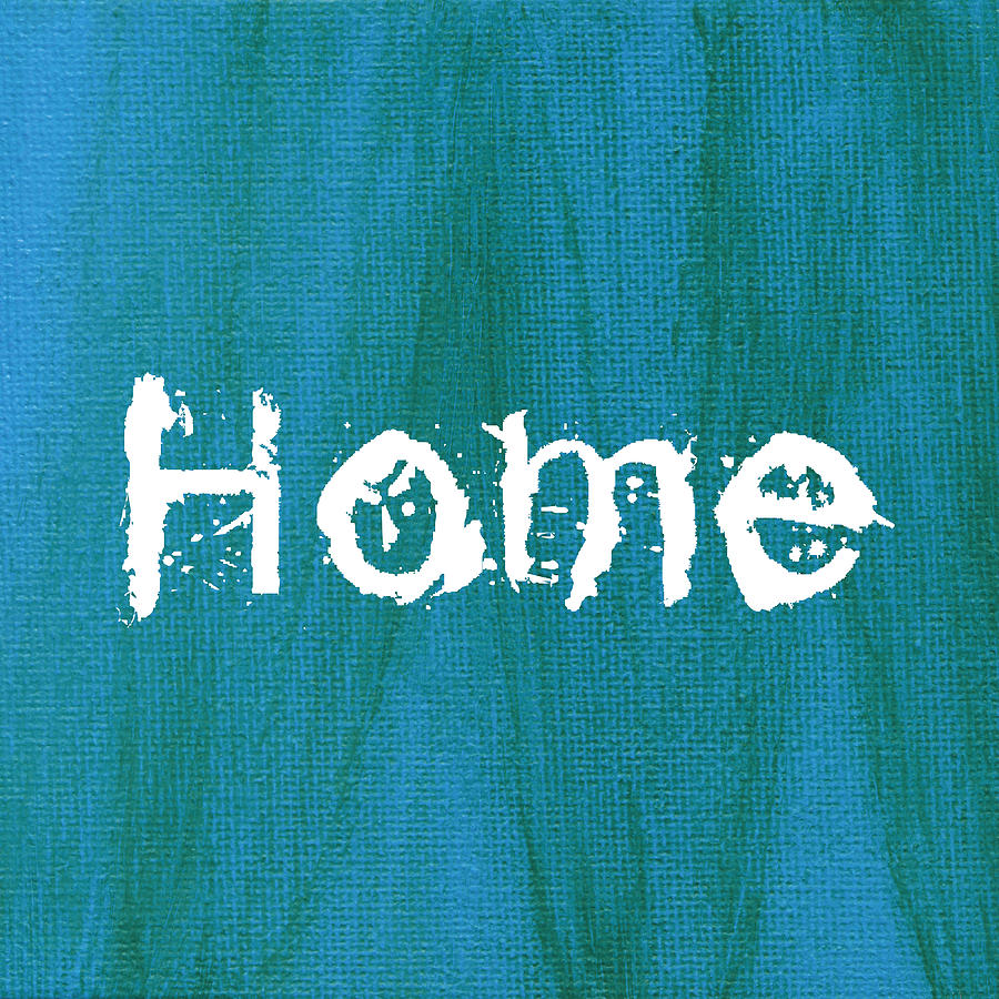 Typography Mixed Media - Home by Kathleen Wong