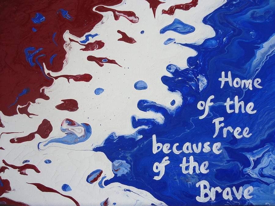 Home of the Free Painting by Leslie Manley