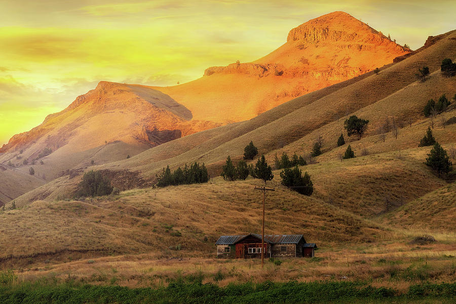 Home on the Range in Antelope Oregon Photograph by David Gn