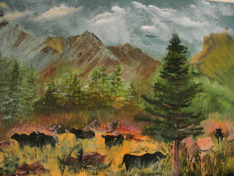 Landscape Painting - Home on the Range by Jack Hampton