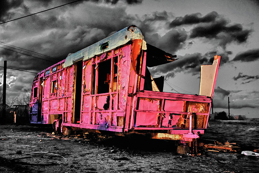Home Pink Home Black and White Photograph by Scott Campbell