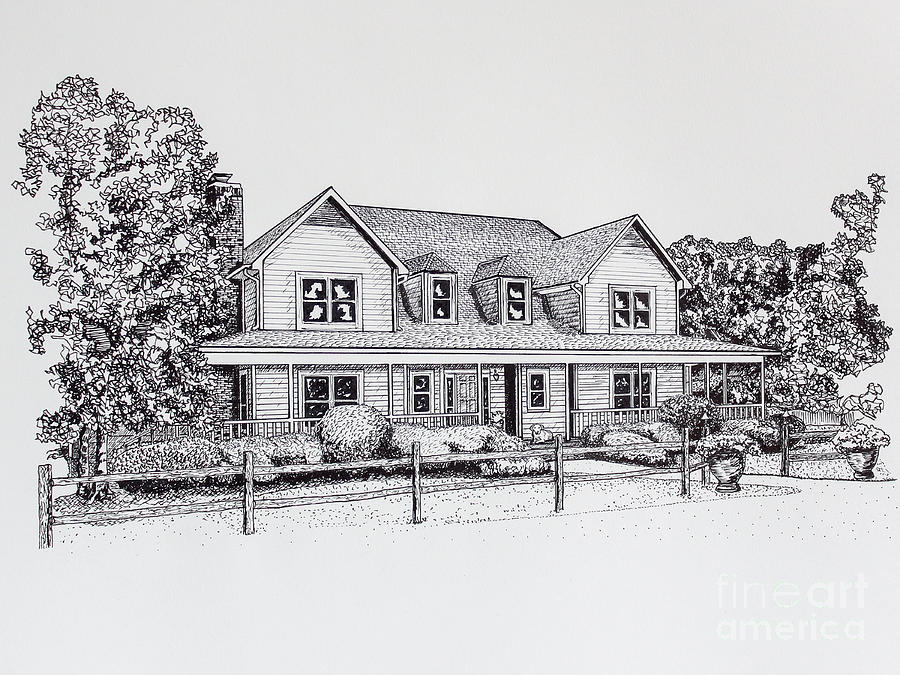 Summer Villa 2015 Drawing by Robert Yaeger