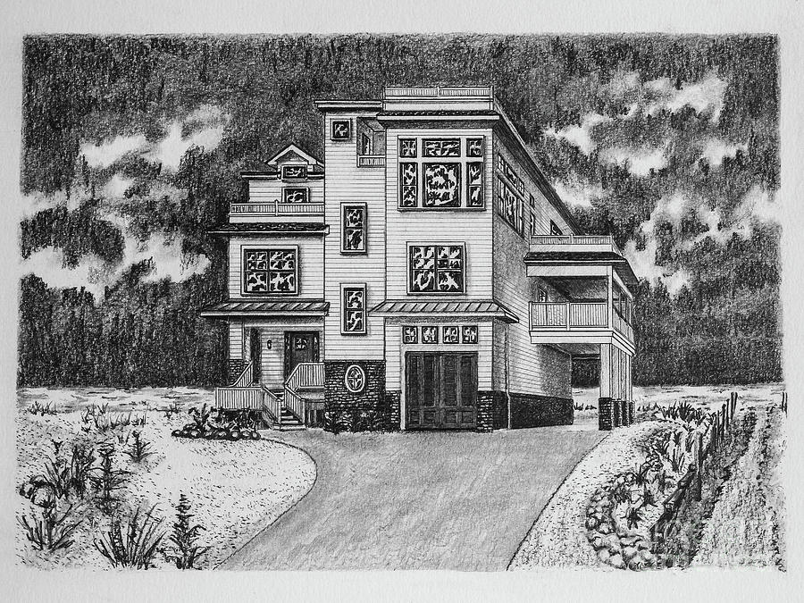 Home Portrait 2052 Drawing by Robert Yaeger Fine Art America