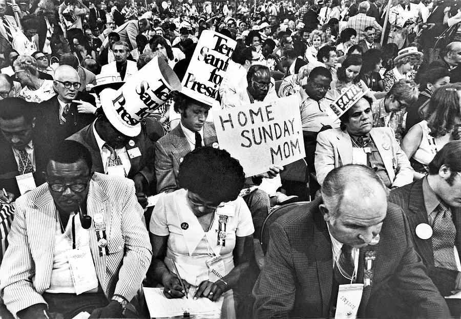 Home Sunday delegate  Democratic National Convention Miami Beach Florida 1972 Photograph by David Lee Guss