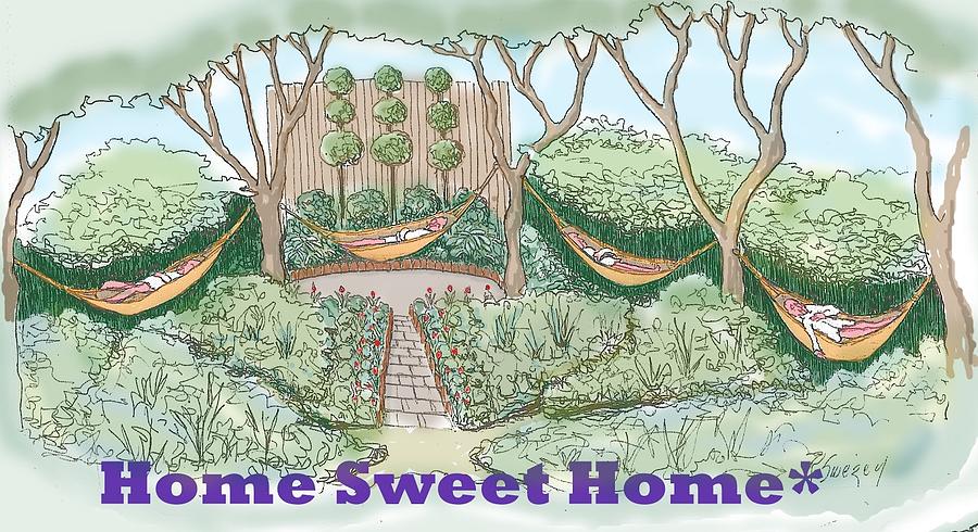 Home Sweet Home Drawing by R  Allen Swezey
