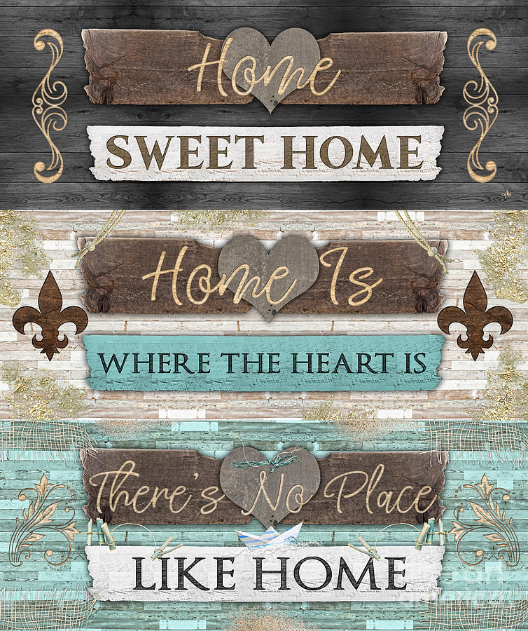 Home Sweet Home Series Digital Art by Mo T