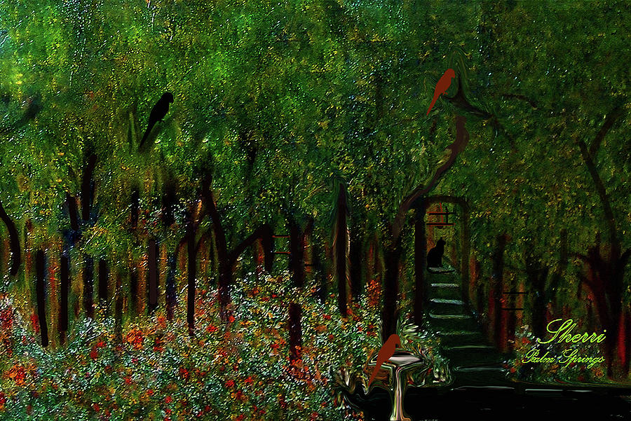 Painting Mixed Media - Home Sweet Home by Sherris - Of Palm Springs Painting Mixed Media - Home Sweet Home by Sherris - Of Palm Springs