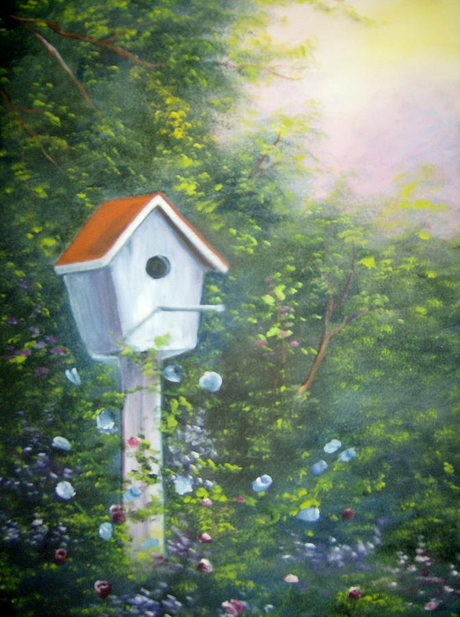 Home Tweet Home Painting by Debra Campbell