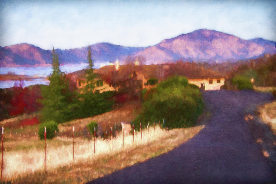 Home with a View Digital Art by Terry Davis