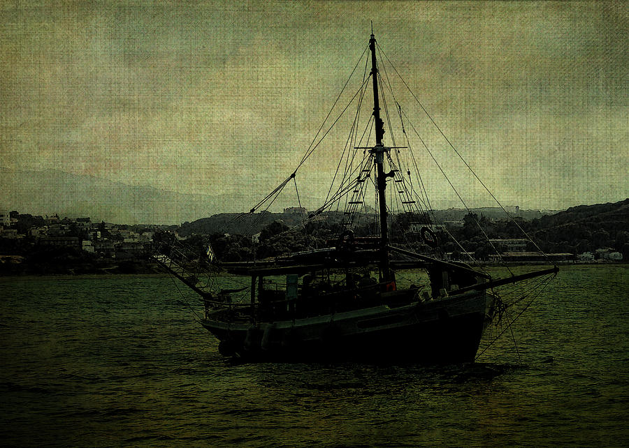 Yacht Digital Art - Homecoming Pirate by Sarah Vernon
