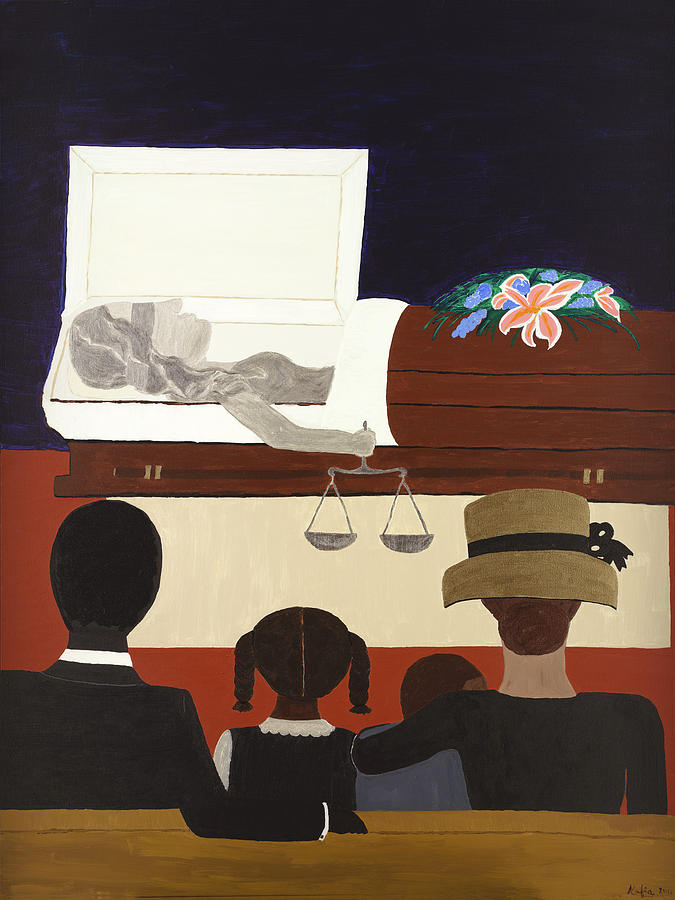 Funeral Painting - Homegoing Service by Kafia Haile