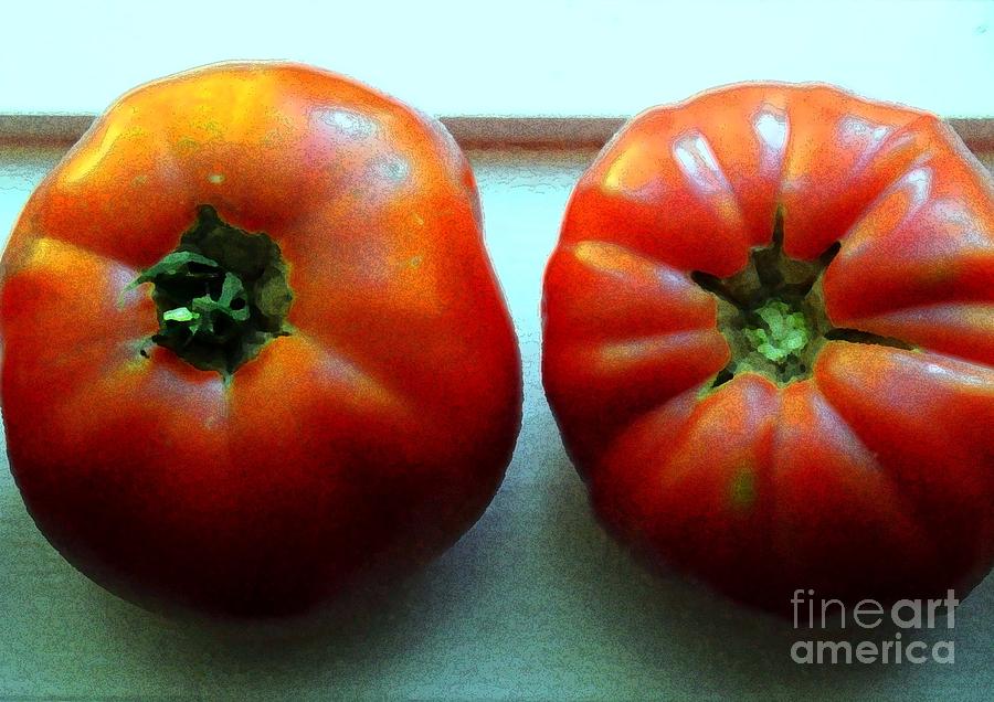 Homegrown Tomatoes Painting by Hazel Holland
