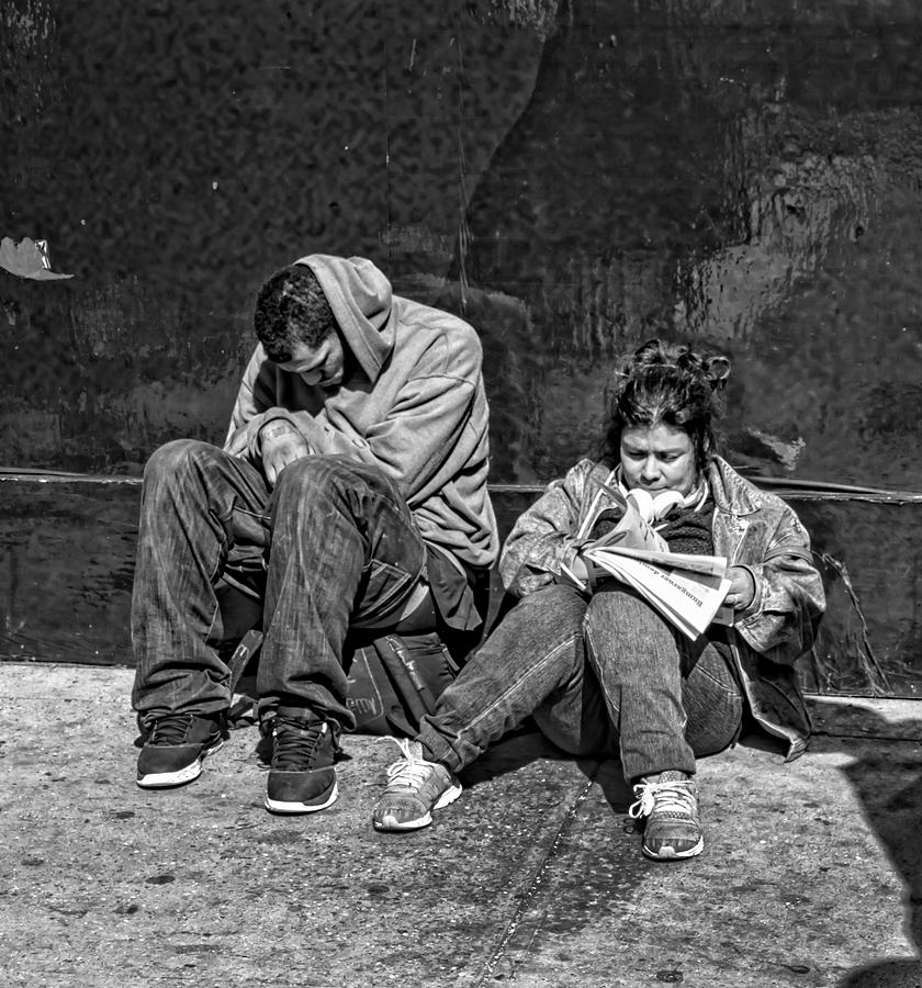 Homeless Couple Photograph by Robert Ullmann