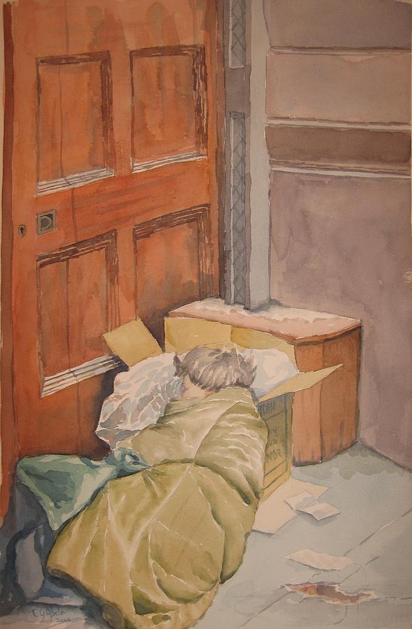Homeless Painting by Edward Abela