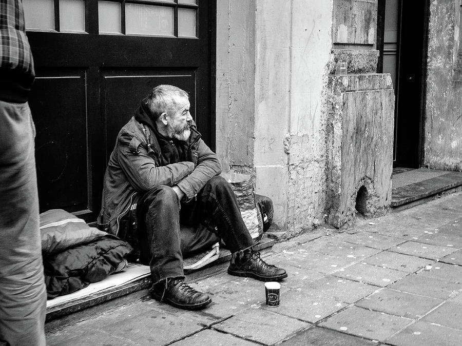 Homeless In Brussels Photograph