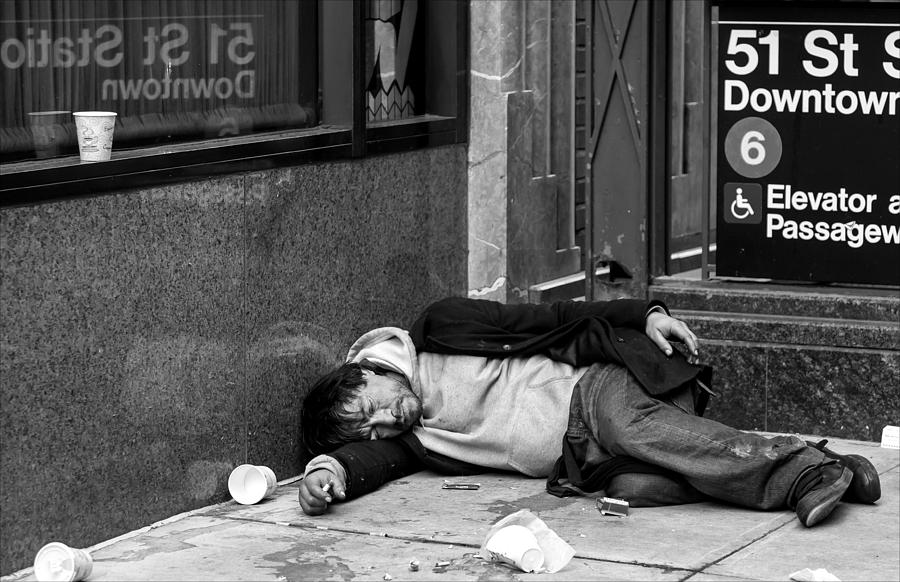 Homeless Sleeping Rough Photograph by Robert Ullmann