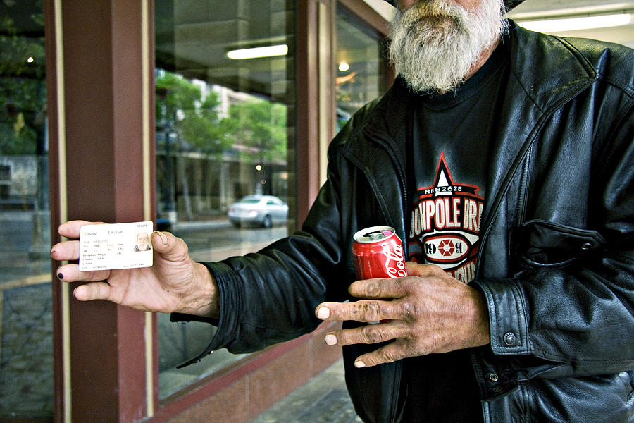 Homeless Tour Guide Photograph by David Martin