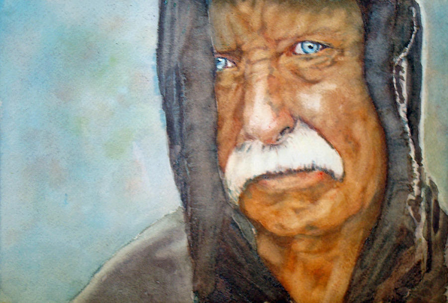 Vietnam Painting - Homeless Vietnam Veteran by Kerra Lindsey Vietnam Painting - Homeless Vietnam Veteran by Kerra Lindsey