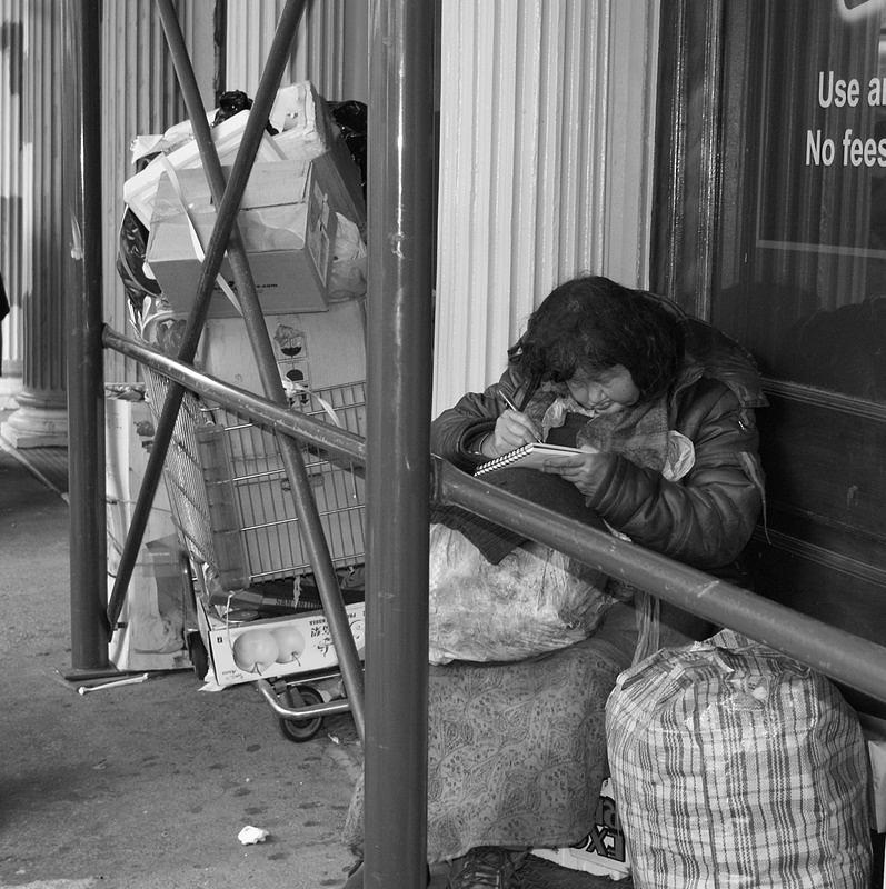 Homeless Woman Photograph by Carol Hanratty - Fine Art America