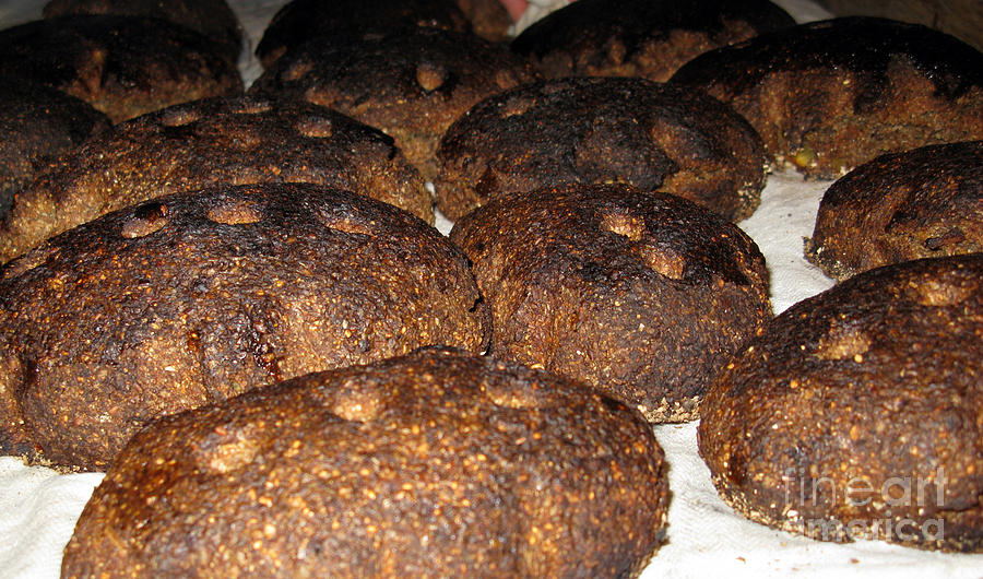 Homemade Lithuanian Rye Bread Photograph