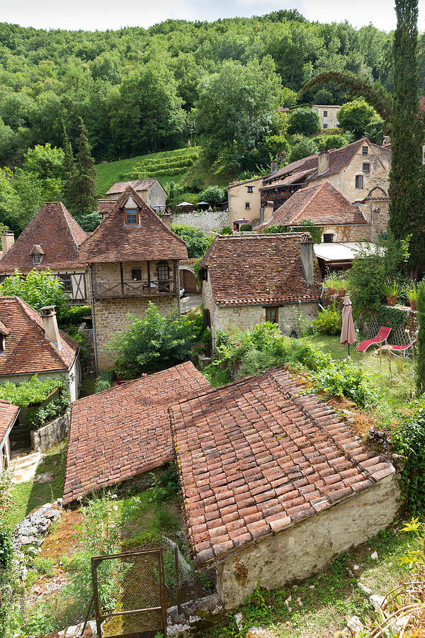 Homes in Saint Circ Lapopie in France Photograph by Semmick Photo