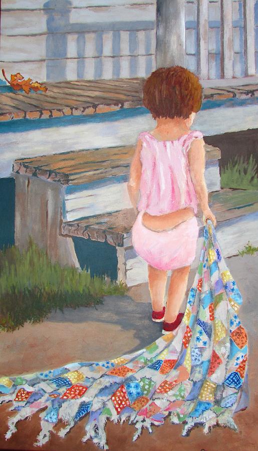 Homespun Annie Painting by Tony Caviston