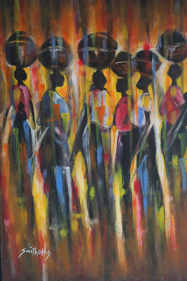 Homeward  Women Painting by Olaoluwa Smith