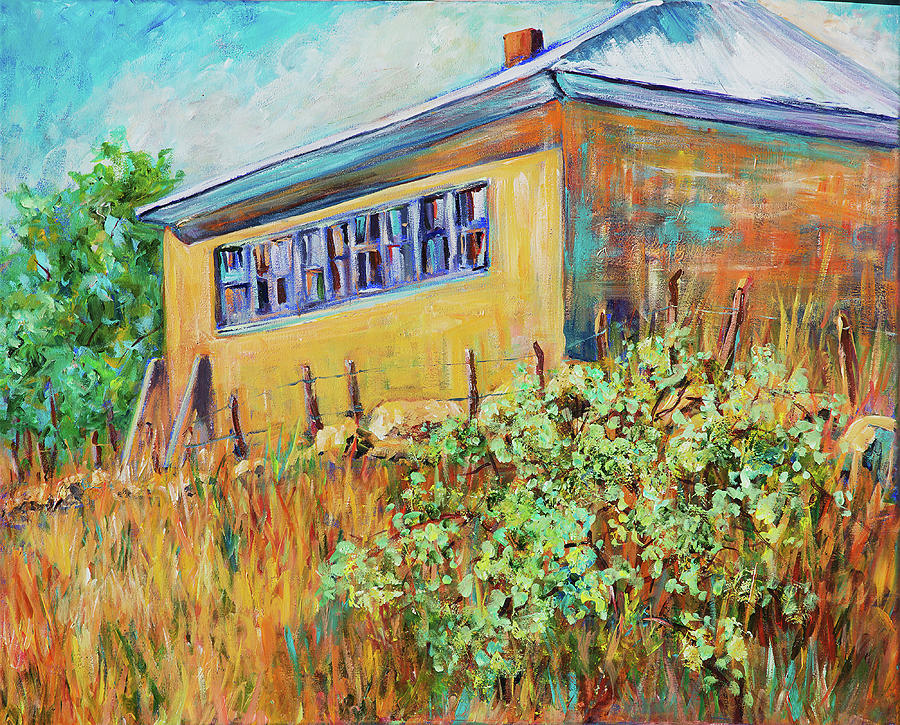 Hondo Valley School House Painting by Sally Quillin