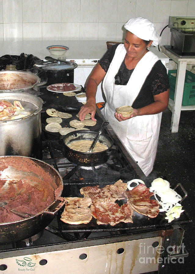 Restaurant Photograph - Honduras Cooking by Beauty For God Restaurant Photograph - Honduras Cooking by Beauty For God