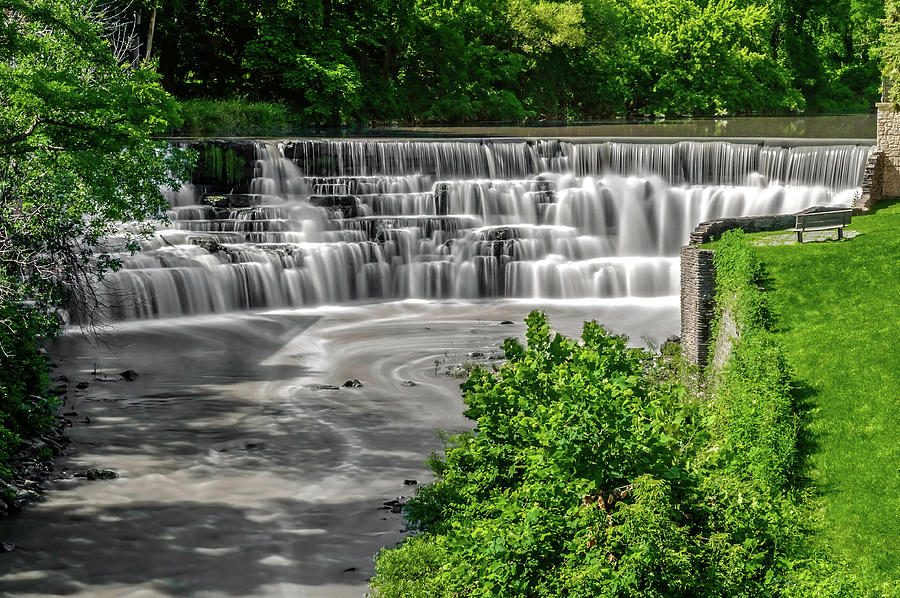 Honeoye Falls - Upper Falls  - Ahoneoyefallsny172292 Photograph by Frank J Benz