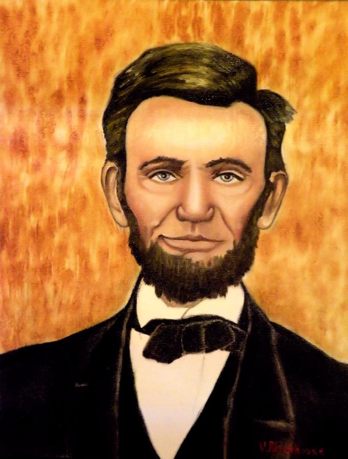 Honest Abe Painting by Victoria Rhodehouse