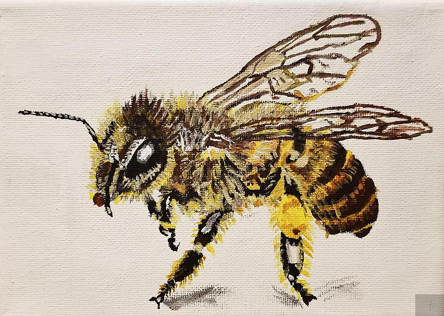 Honey Bee 2 Painting by Jessie Henry