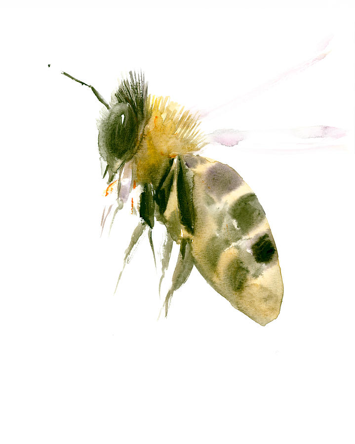 Honey Bee Painting by Suren Nersisyan