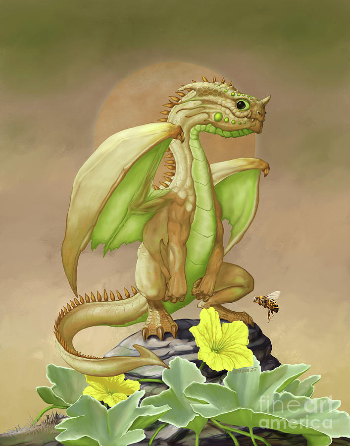 Dragon Digital Art - Honey Dew Dragon by Stanley Morrison