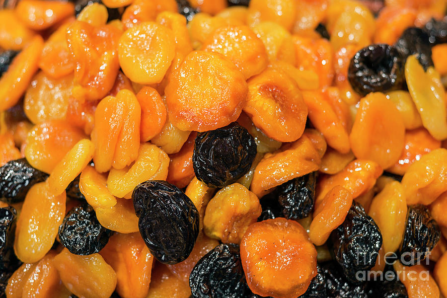 Honey Glazed Dried Apricot And Prune Fruit Mix Photograph by JM Travel Photography