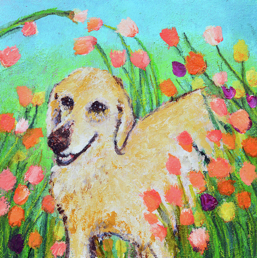 Honey in the Flower Fields Painting by Ashleigh Dyan Bayer