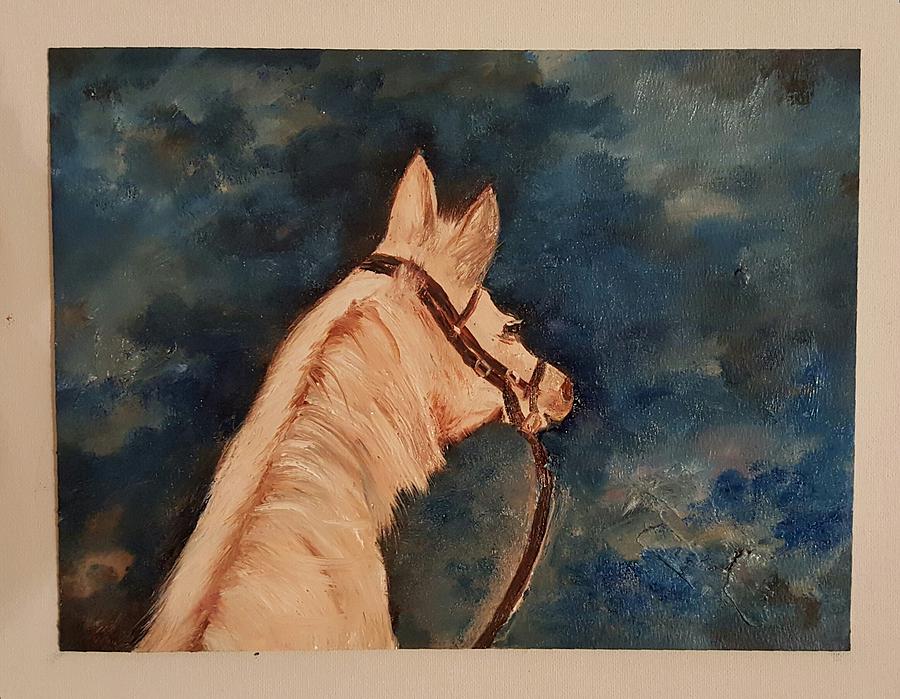 Honey Palomino Horse 28 Painting by Cheryl Nancy Ann Gordon