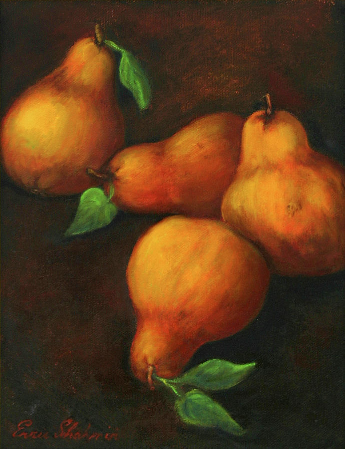 Honey Pears Painting by Portraits By NC