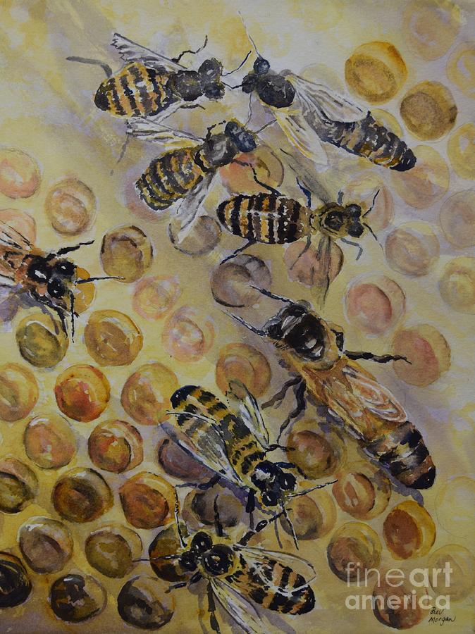 Honey Production Painting by Bev Morgan