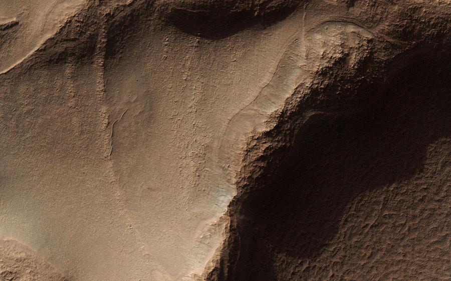 Honeycomb-Textured Landforms in Northwestern Hellas Planitia in Mars Painting by Celestial Images