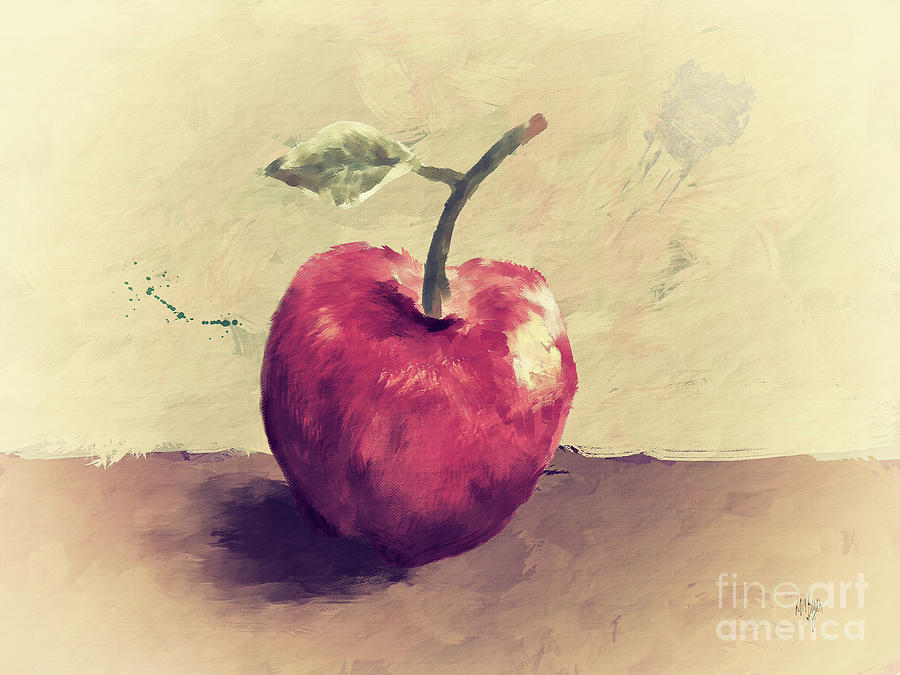Apple Digital Art - Honeycrisp by Lois Bryan